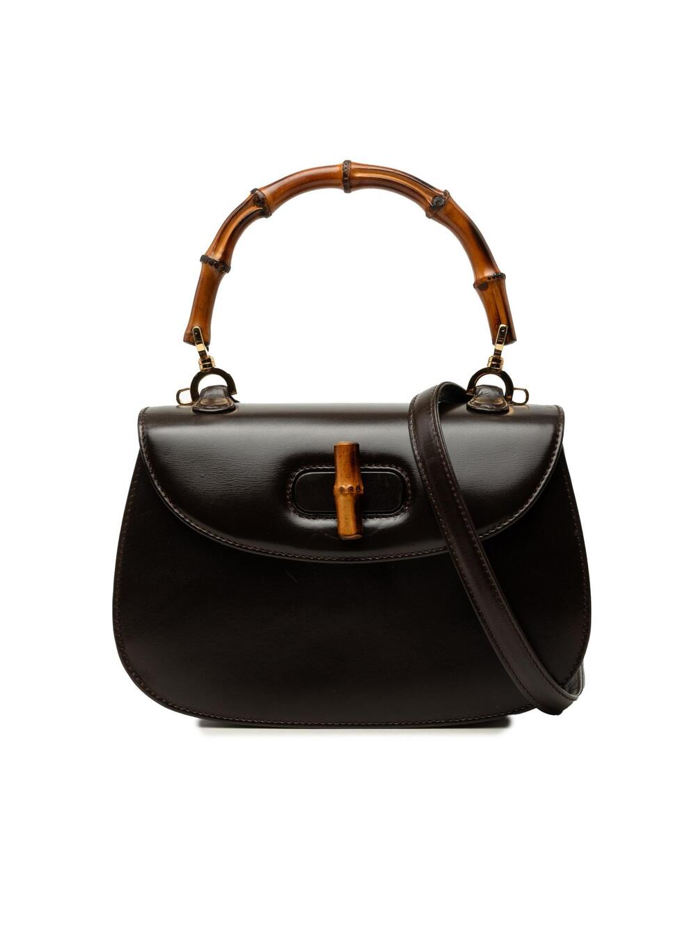 Gucci Small Calfskin Bamboo Night Pre- #359049G14B